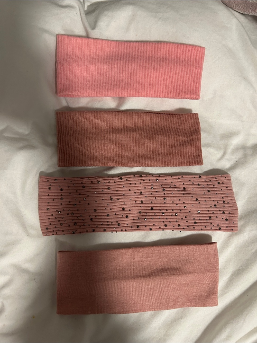 4 pink wig/head bands! NWOT